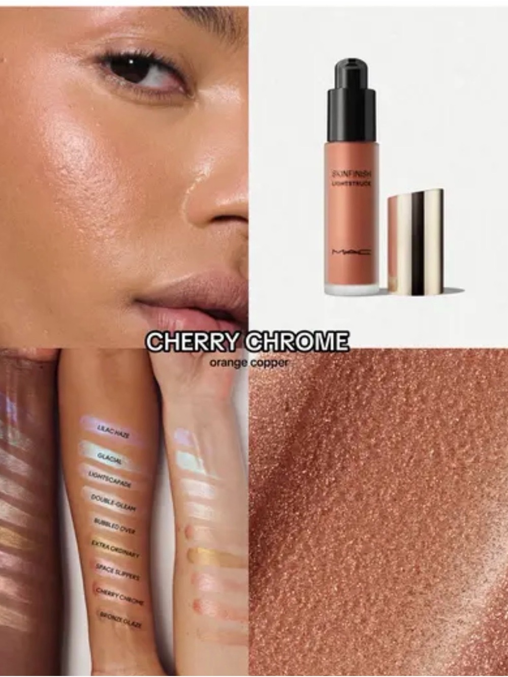 MAC Cosmetics Skinfinish Lightstruck Liquid Highlighter - Cherry Chrome NWB - Picture 4 of 5